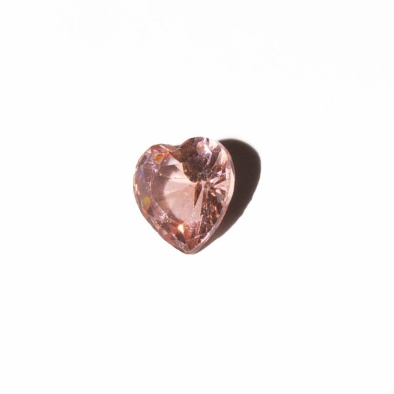 October birthstone heart 5mm floating locket charm - Click Image to Close